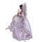 12" UL 10-Light Ivory and Gold African American Angel Treetop